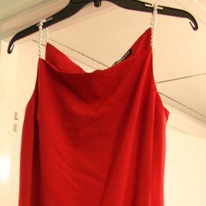 Karl Lagerfeld red elegant gown from Neiman Marcus